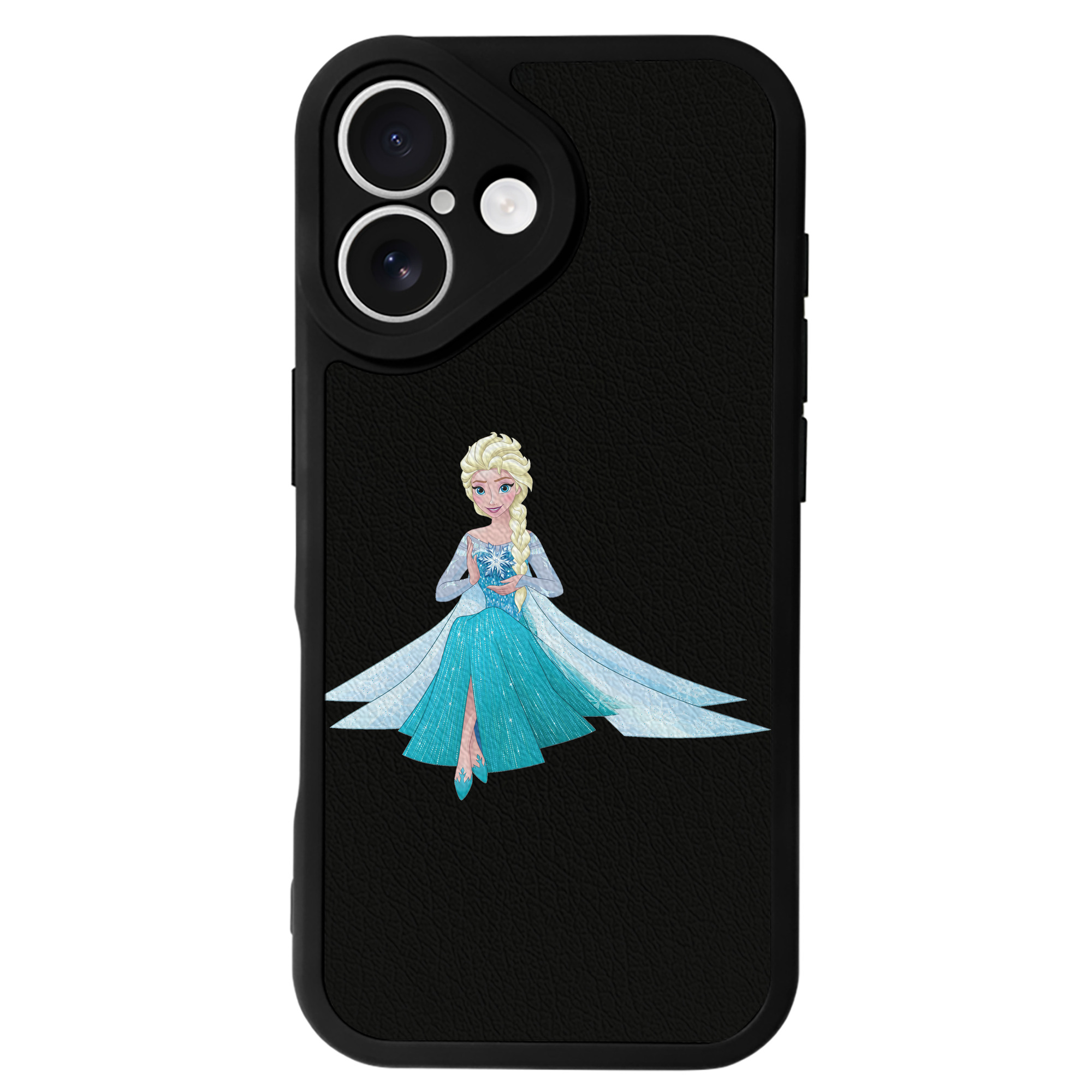 （画像用） アナと雪の女王 アンナ エルサ Frozen Anna Elsa 【iPhone 16シリーズ対応】シリコンスマホケース（レザー調） 材質：シリコン